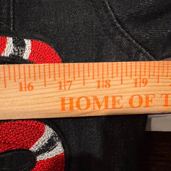 Embroidered Tiger Denim Jacket – NWT – Black Statement Jacket – Women’s M/L - Picture 10 of 10